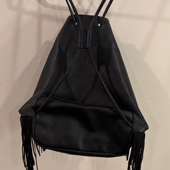 Victoria's Secret Black Fringe Backpack - Picture 4 of 6